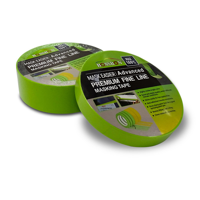 3 18MMの塗る自動車のための緑の自動車保護テープの熱い溶解のシリコーンの接着剤を着色する